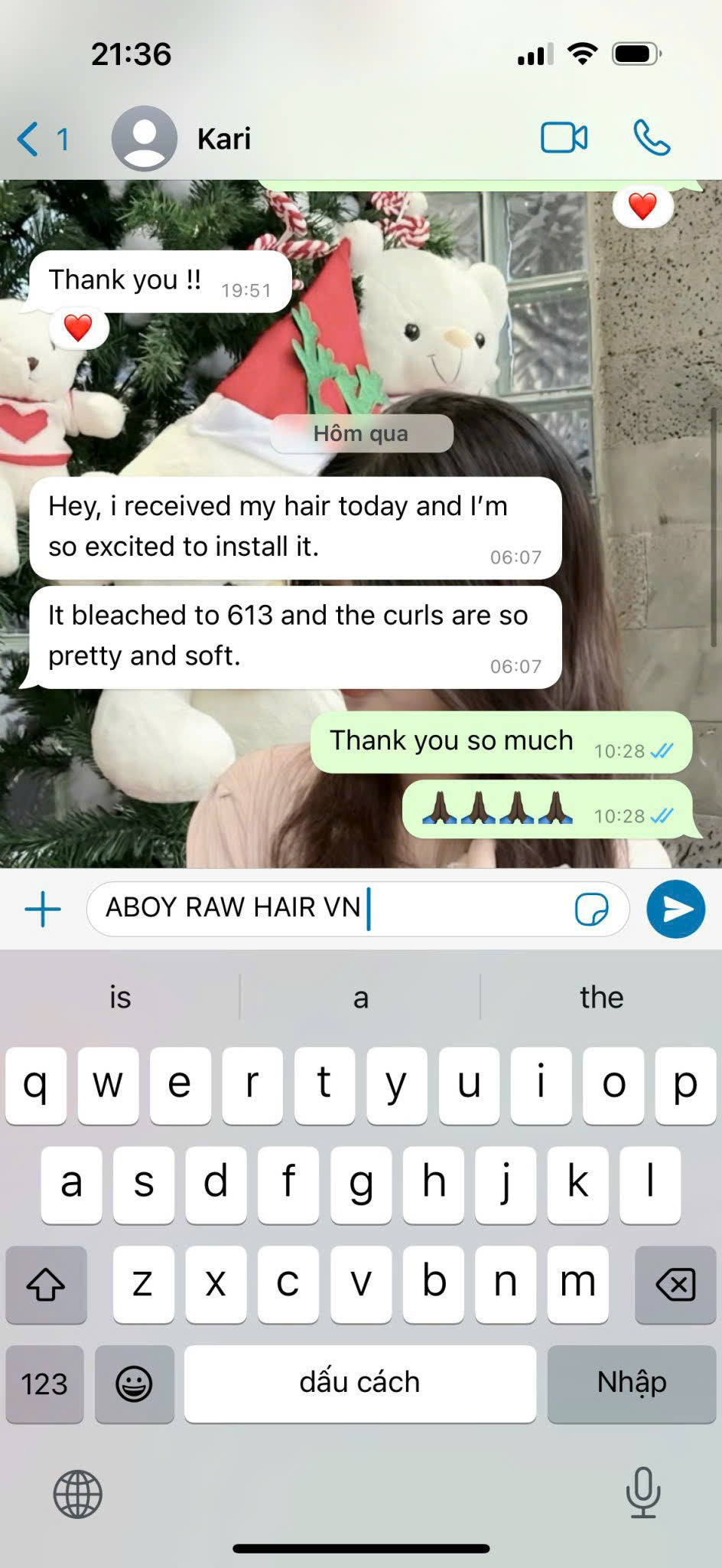 100% Vietnam Human Hair