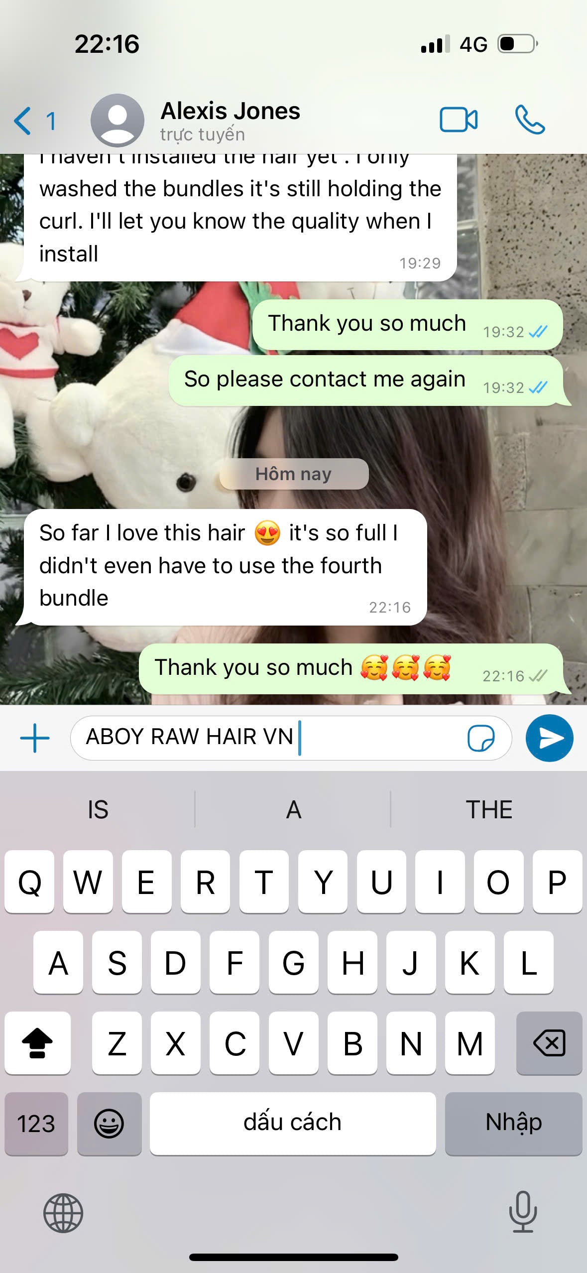 100% Vietnam Human Hair
